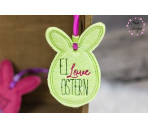 Stickdatei ITH - Anhänger Hasen Eier Ostern